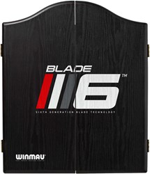 Winmau Dartschrank Blade 6 schwarz - Luxus Dartschrank für Dartboard