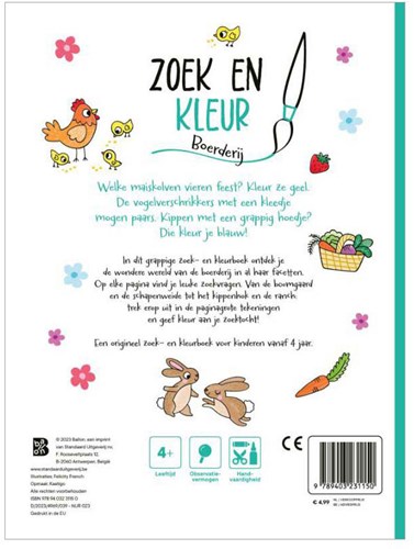 Ballon Malbuch Bauernhof Such- und Malbuch interaktives Kinderbuch-2