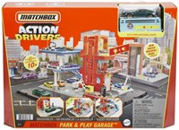 Mattel Parkgarage Spielzeug Matchbox Park & Play Garage rot