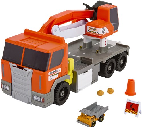 Fisher-Price Matchbox Baufahrzeug mit Bohrstation Spielzeug-LKW-2