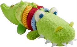 Haba Spielzeug Ratterfigur Krokodil - buntes vibrierendes Babyspielzeug