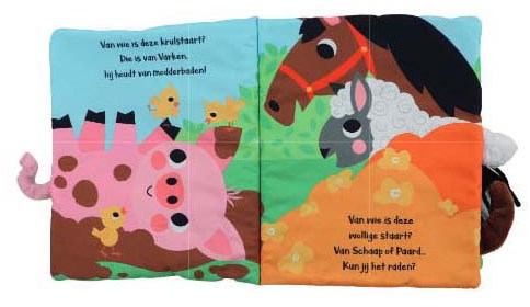 Lantaarn Babybuch Bauernhof Wessen Schwanz ist das? Kuschelbuch-3