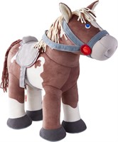 Haba Kuscheltier Pferd Joey Spielzeugpferd mit Sattel - perfekt für Rollenspiele