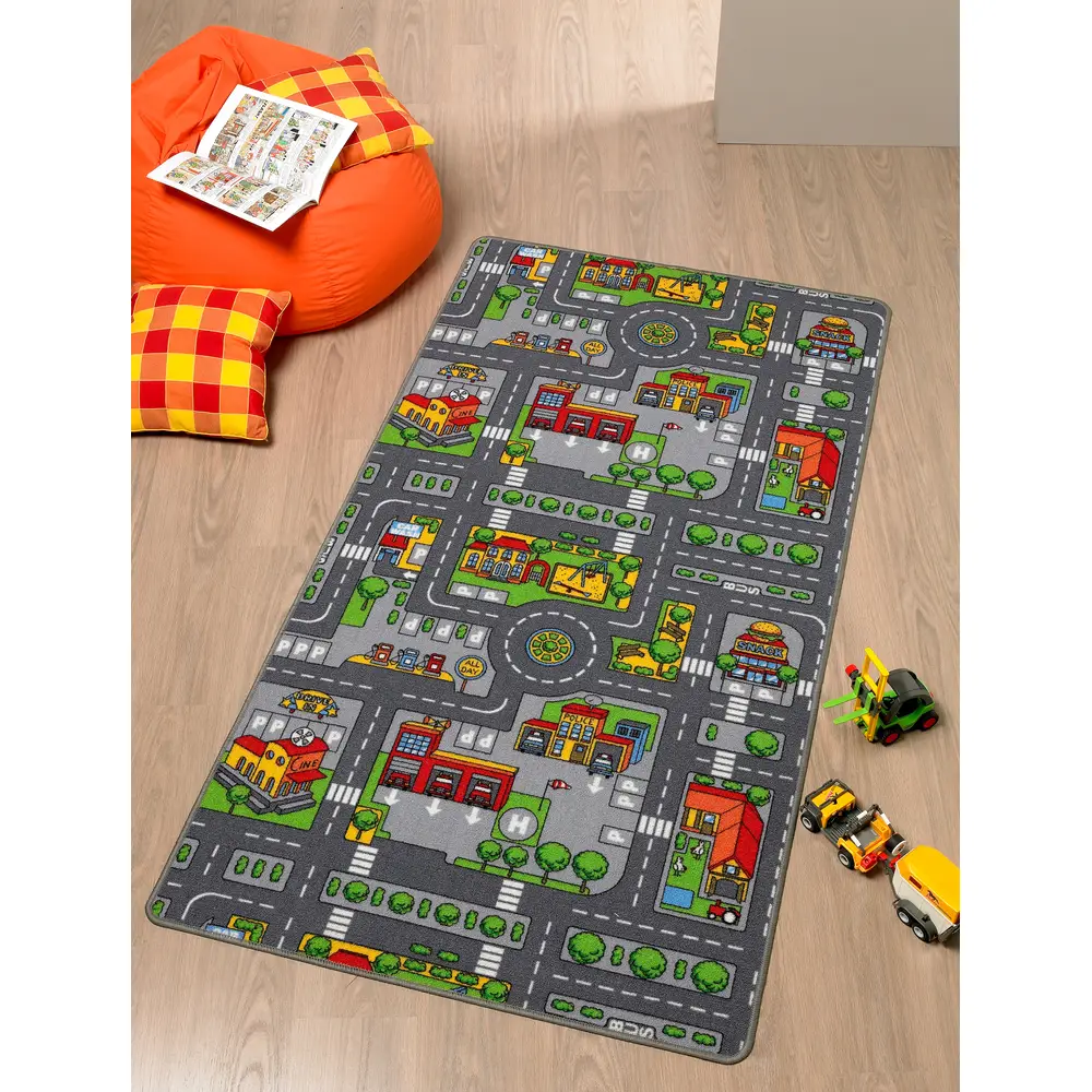 Vedes Spielteppich City Straßenteppich 80x120cm Kinderzimmer