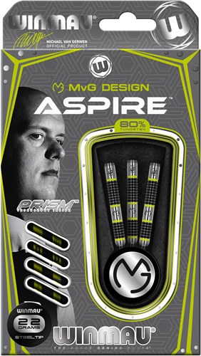 Winmau Steeltip Dartpfeile Michael van Gerwen Aspire 22g Tungsten Professionell