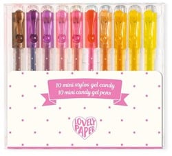 Djeco Schreiben, Zeichnen 10 mini candy-coloured Gelschreiber