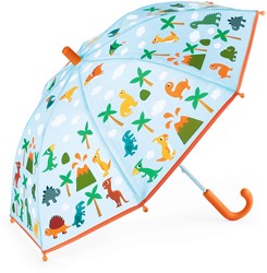Djeco Kinderregenschirm Dinosaurier - transparent - für Kleinkinder