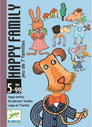 Djeco Kartenspiel Happy Family - FSC MIX - Quartettspiel Tiere