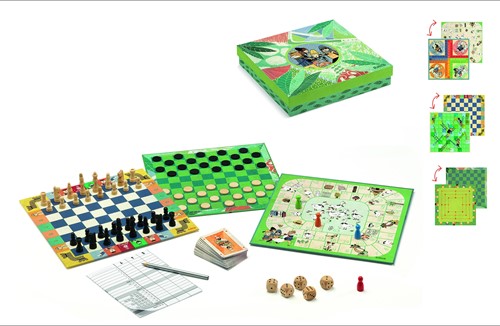 DJECO 15 DJ05219 Familienspiele traditionelle Klassische 20 Spiele, bunt-2