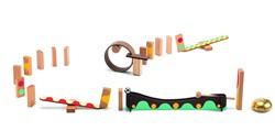 Djeco Holz Kettenreaktionsspiel Zig & Go Dring - 25 Stück FSC