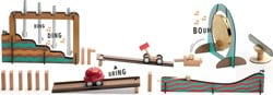 Djeco 35645 Construcción Zig & Go Music 52 pcs Holzpuzzles, bunt