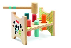 Djeco Holz-Hammerspiel Junzo taptap - FSC 100% Kleinkindspielzeug