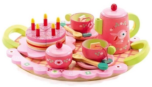 Djeco Holzküche Zubehör Geburtstagsset lili rose