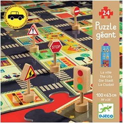 DJECO DJ07161 - Puzzle strade - La Città 