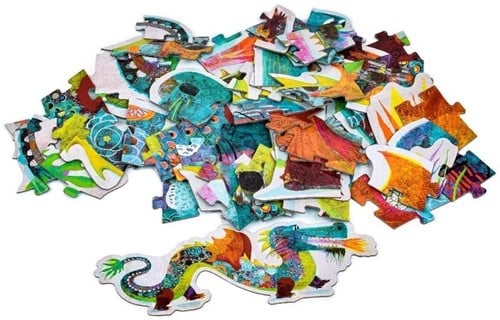 Djeco DJ07170 Djeco -Großes Puzzle „Leon der Drache“-3