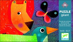 Djeco DJ07171 Riesenpuzzle „Die Parade der Tiere“