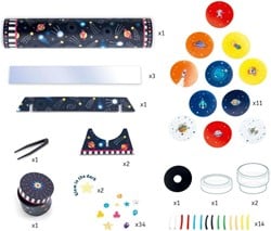 Djeco DJ07922 DIY Caleidoscopio para montar Inmersión espacial Formen und Farben