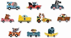 Djeco Puzzle Duo Racing Cars - FSC MIX - Fahrzeuge Spielzeug