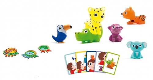 DJECO Spiel Action und Spiegelungen Lernspiele DJECOSet Little Action, Mehrfarbig (15)