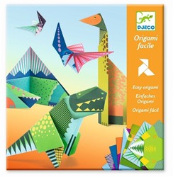 Djeco Origami Dinosaurier Bastelset - FSC Papier - Kreative Aktivität