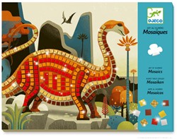 Djeco Mosaik Bastelset Dinosaurier - FSC MIX - kreatives Spielzeug