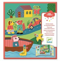 Djeco Sticker Tiere - wiederverwendbare Vinylsticker für Kinder-2