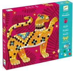 Djeco DJ09422 Djeco Kinderkunst Mosaik Glitzer: Im Herzen des Dschungels