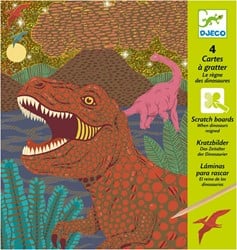 Djeco Kratzbilder Dinosaurier Bastelset - FSC Papier