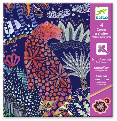 Djeco DJ09728 Djeco Kratzbilder Üppige Natur, Multicolour