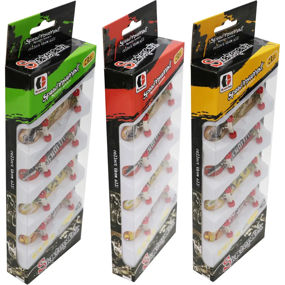 Vedes Fingerskateboard Set - 4 Stück mit Zubehör und Werkzeug