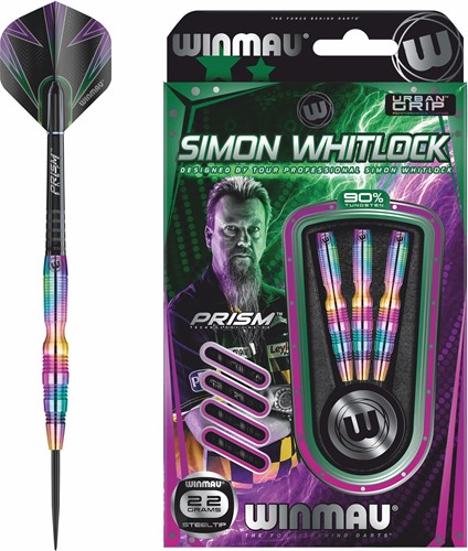 Winmau Dartpfeile Simon Whitlock Rainbow 22g Steeltip Tungsten Professionell