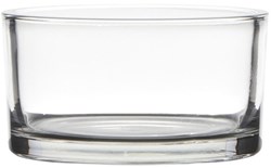 Glas Vase Bowl transparent Dekovase 15 cm - modernes Design