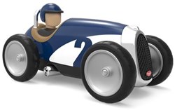 Baghera Spielzeugauto - Retro Racing Car Blau - Metall Mini Auto