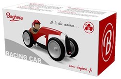 Baghera Spielzeugauto - Retro Rennwagen rot - Mini Auto für Kinder