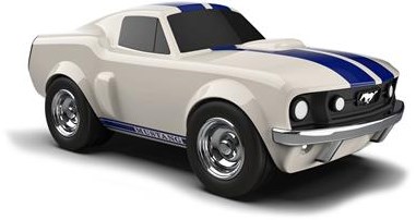 Baghera Spielzeugauto Ford Mustang weiß - klassisches Modellauto für Kinder-2