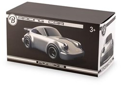 Baghera Spielzeugauto Porsche 911 silber - klassisches Modellauto für Kinder