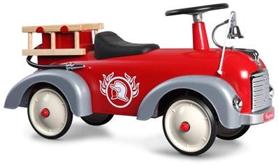 Baghera Rutschauto - Feuerwehrwagen Retro Kinderauto rot-2