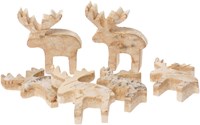 Eduplay Holzspielzeug Nature wood slices moose Set mit 6 Stück