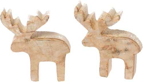 Eduplay Holzspielzeug Nature wood slices moose Set mit 6 Stück-2