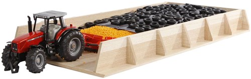 Kids GLOBE Holz Mega-Silowand Spielzeug Bauernhof 1:32 Maßstab-2