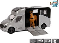 Anemone Pferdetransporter Spielzeugauto mit Licht und Sound 20 cm grau-3
