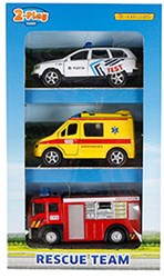 Die-cast Einsatzfahrzeuge Spielzeugauto Set Belgien - Rettungsfahrzeuge 2-Play