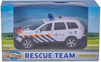 2-Play Polizei Die-cast Pull Back Auto mit Licht und Sound 11 cm