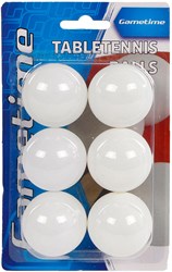 Tischtennisbälle Pingpong Set 6 Stück weiß Kunststoff für Kinder