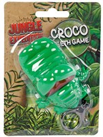 Beißender Krokodil Schlüsselanhänger Jungle Spielzeug grün Metall