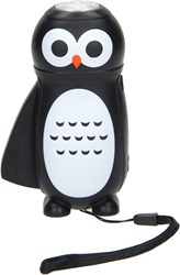 Knijpkat Taschenlampe Eule schwarz Kunststoff handbetrieben Spielzeug