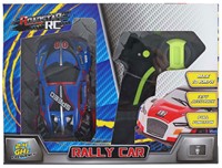 Roadstar RC Bestuurbare Rally Auto met Licht 2.4GHz Blauw, 13cm