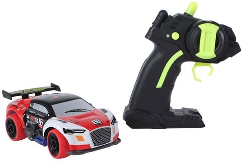 Roadstar RC Bestuurbare Rally Auto met Licht 2.4GHz Rood, 13cm-2