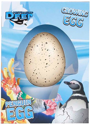 Destination Deep Ei met Groeiende Pinguin, 6cm