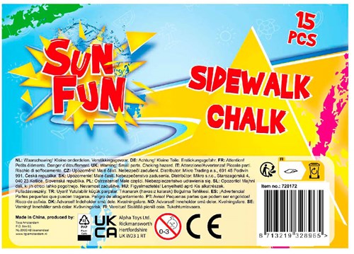 Sun Fun Stoepkrijt 15 Staven-3